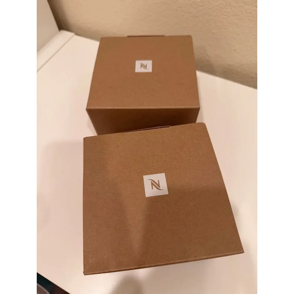 Set of 2 Nespresso Barista Cappuccino Medium Cups gray